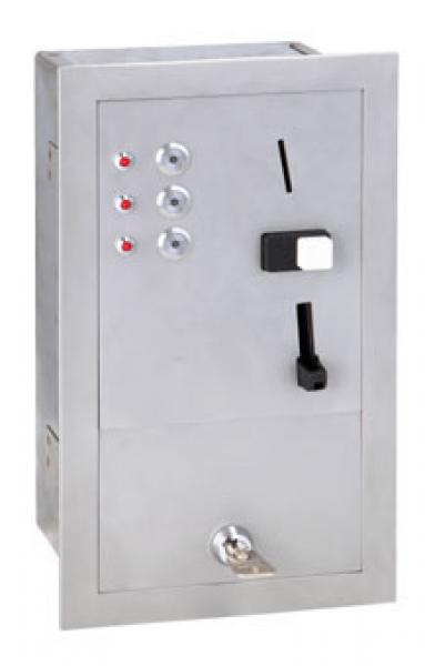 Münzautomat für acht Duschen, Unterputzmontage, MAS2.8 Münzautomat für acht Duschen, Unterputzmontage, MAS2.8